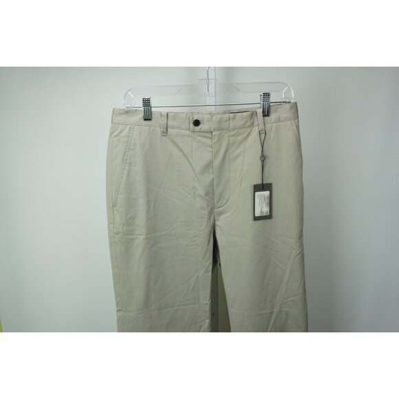 John Varvatos Beige Khaki Mens Cotton Blend Pants Sz48 Brand New